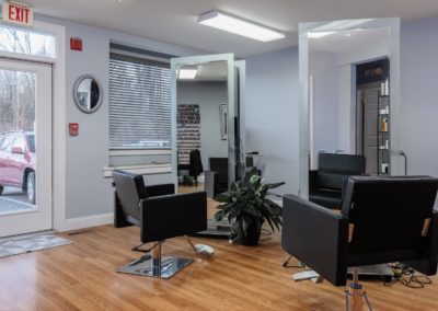 a photo of stepping out salon's interior
